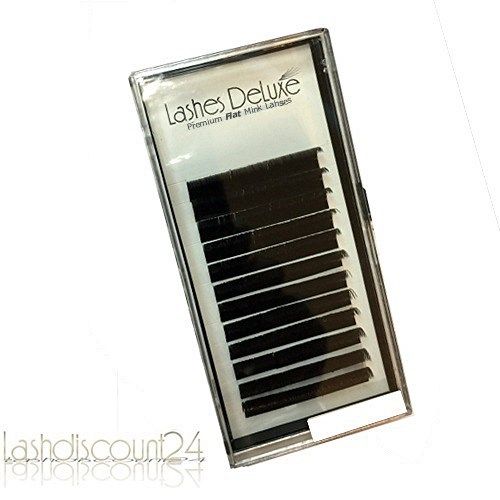 Lashes DeLuxe FLAT Lashes C/D-Curl-0,20x7-14mm Nerzwimpern Mink synthetik